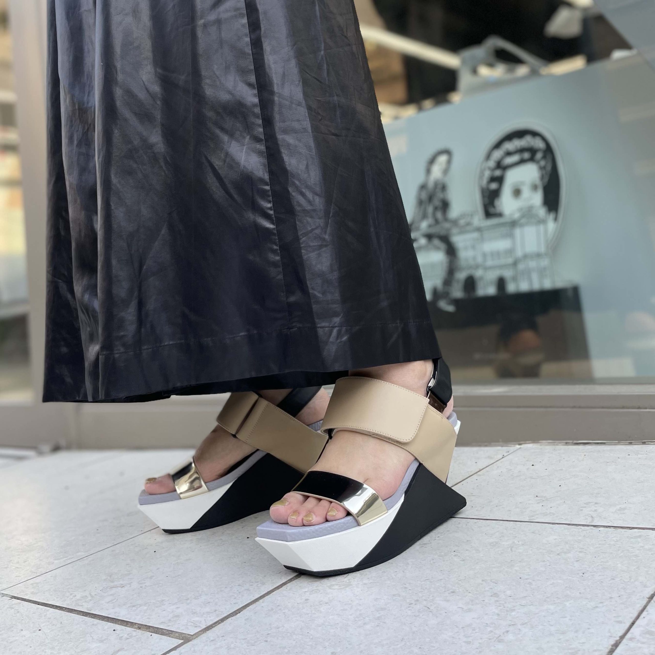 UNITED NUDEDユナイテッドヌード Delta Wedge Sandal 最高 - 靴